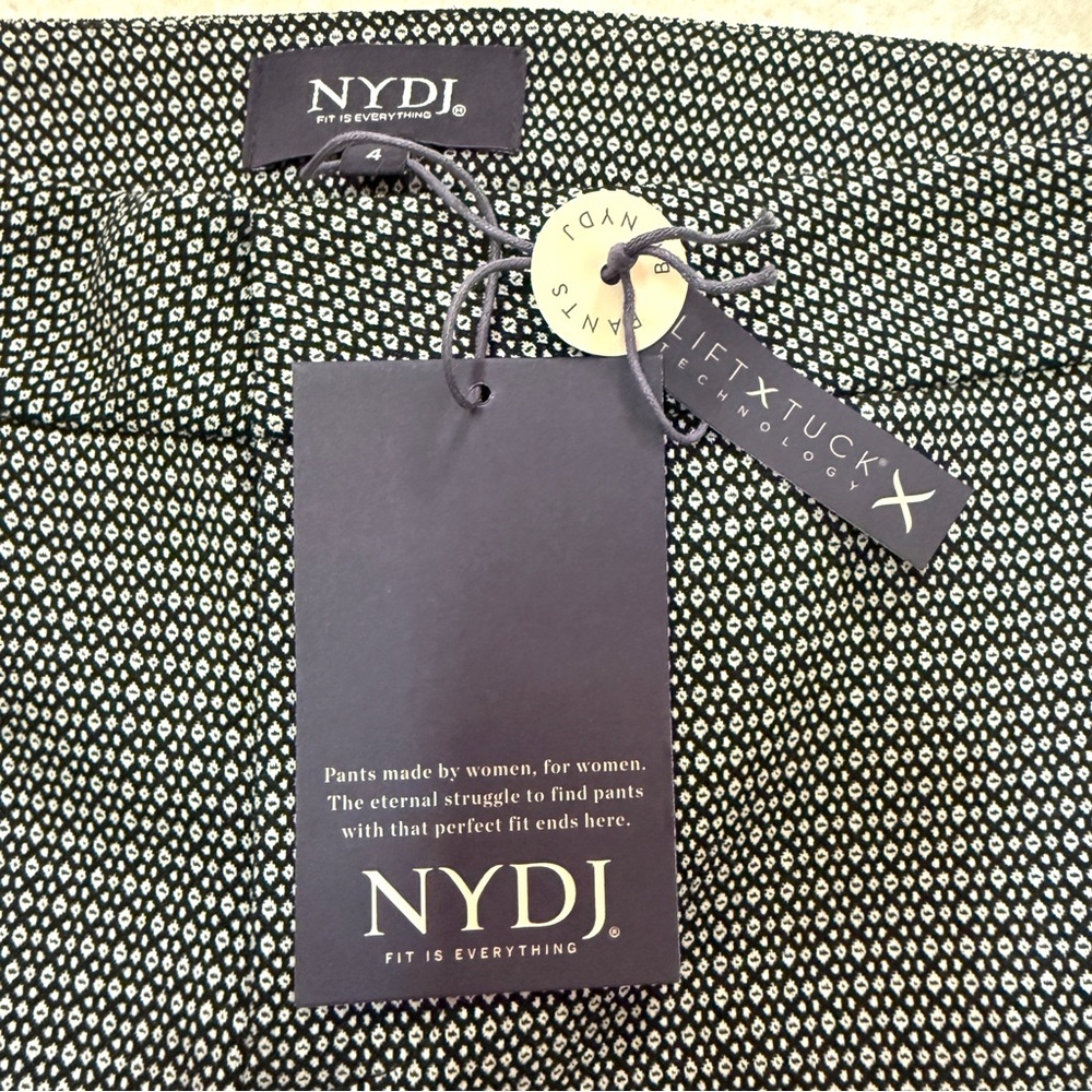 NWT NYDJ Silver Eye Jaquard
Ponte Slim Straight Leg Ankle Pants - Picture 8 of 13